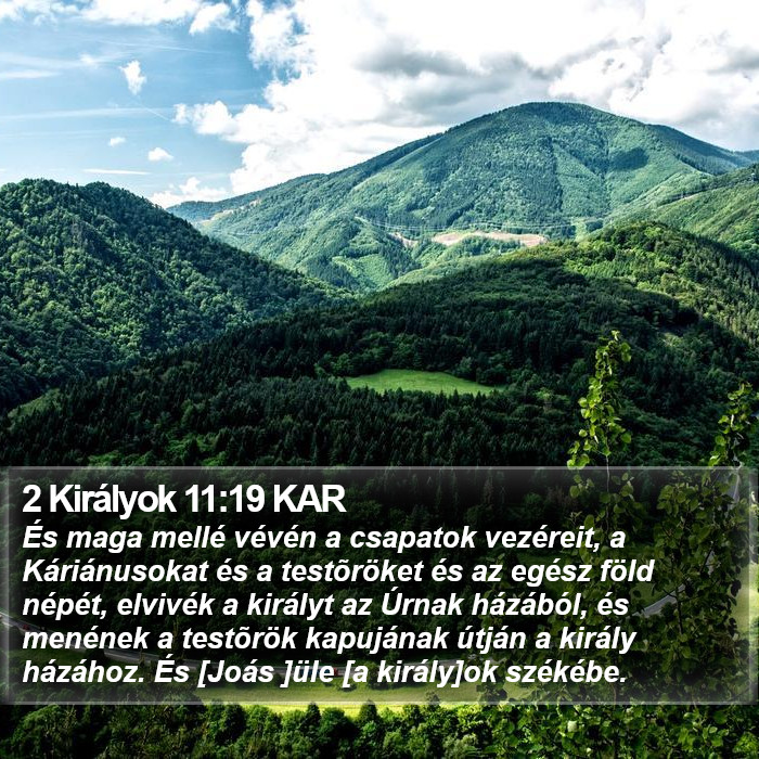 2 Királyok 11:19 KAR Bible Study