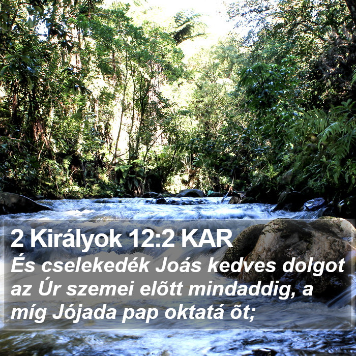 2 Királyok 12:2 KAR Bible Study