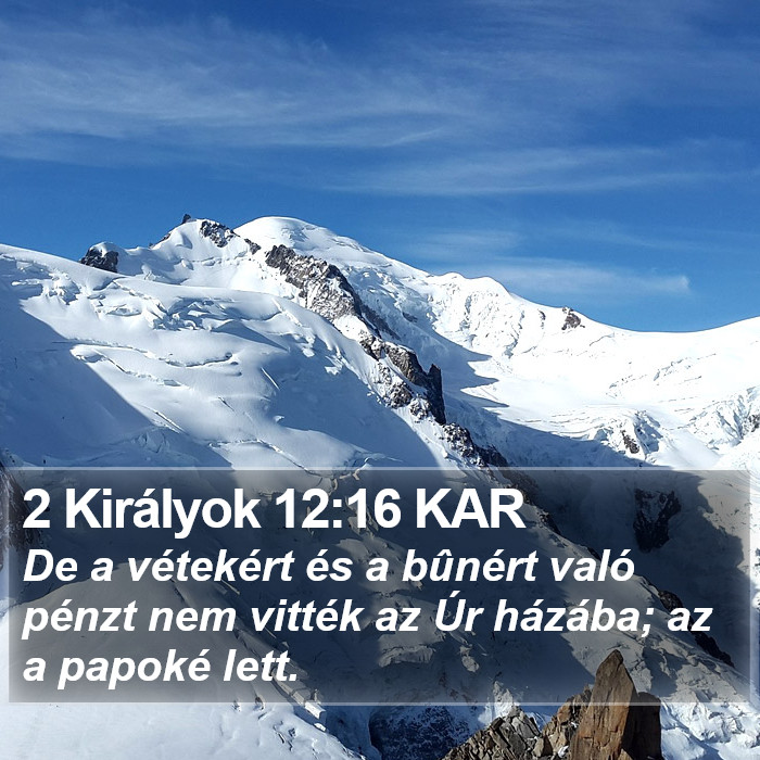 2 Királyok 12:16 KAR Bible Study