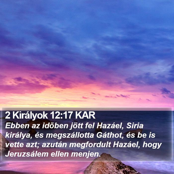 2 Királyok 12:17 KAR Bible Study