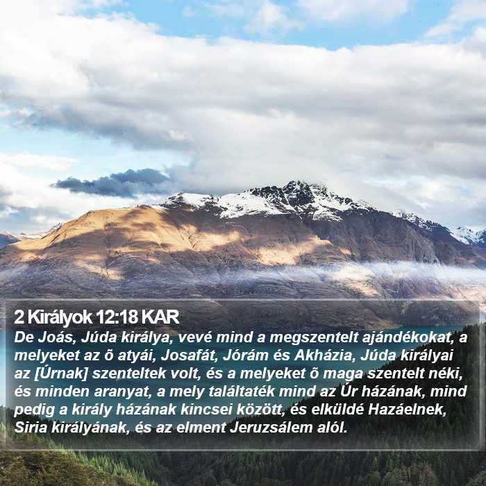 2 Királyok 12:18 KAR Bible Study