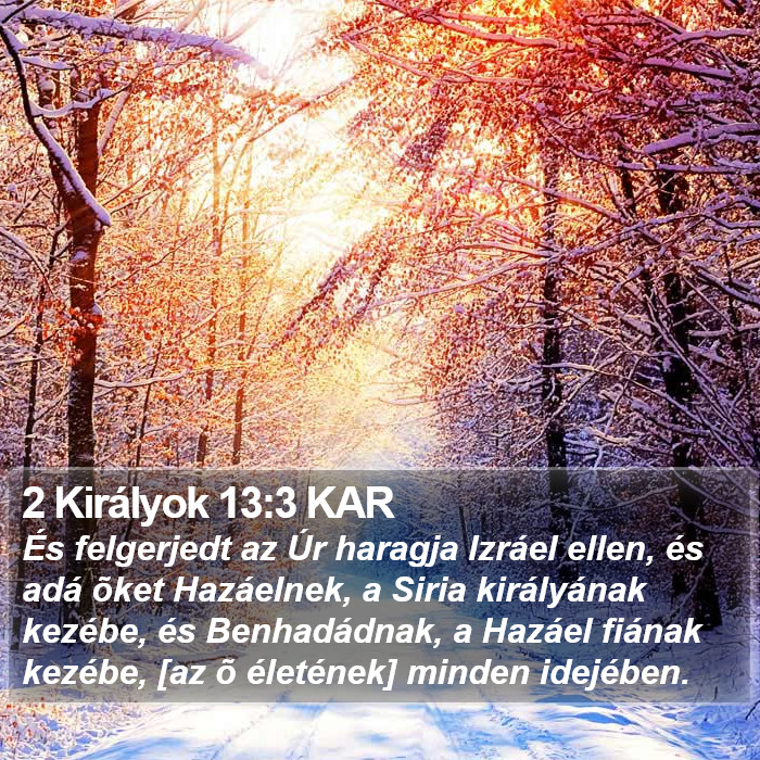 2 Királyok 13:3 KAR Bible Study
