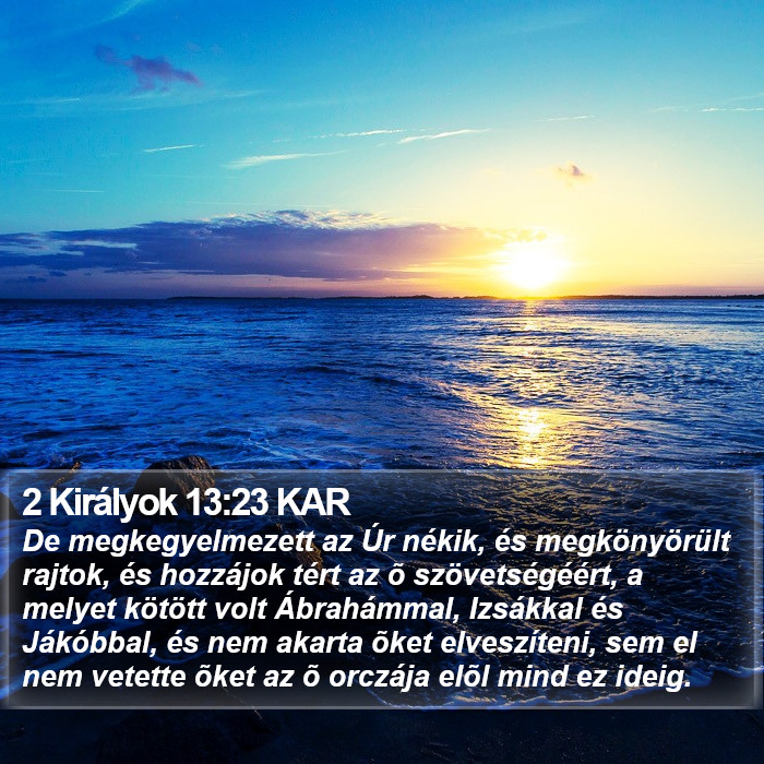 2 Királyok 13:23 KAR Bible Study