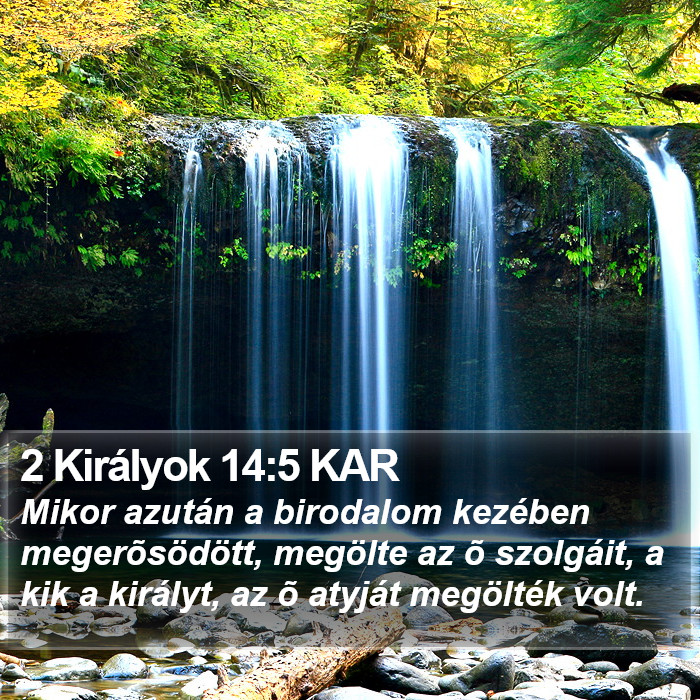 2 Királyok 14:5 KAR Bible Study