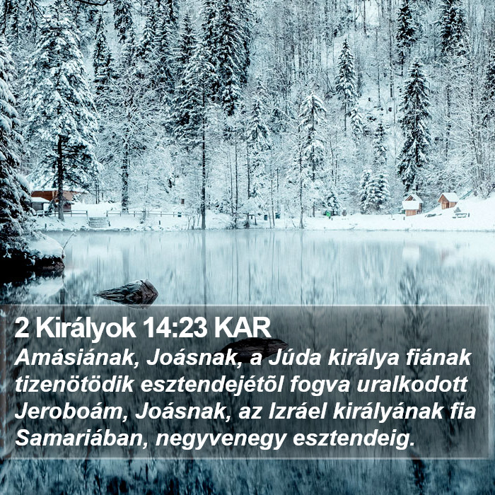 2 Királyok 14:23 KAR Bible Study