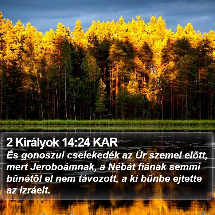 2 Királyok 14:24 KAR Bible Study