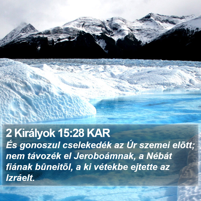 2 Királyok 15:28 KAR Bible Study