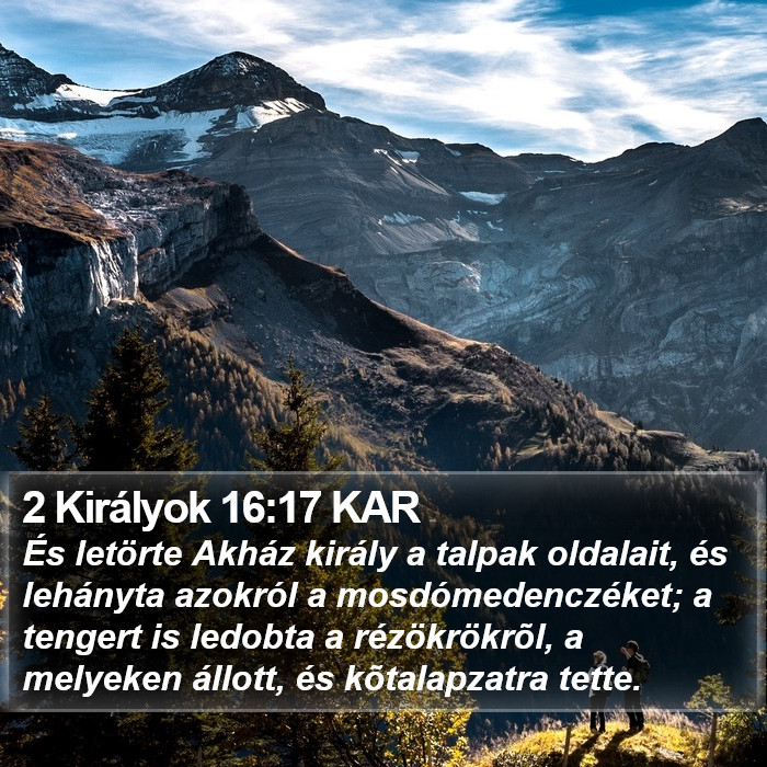 2 Királyok 16:17 KAR Bible Study