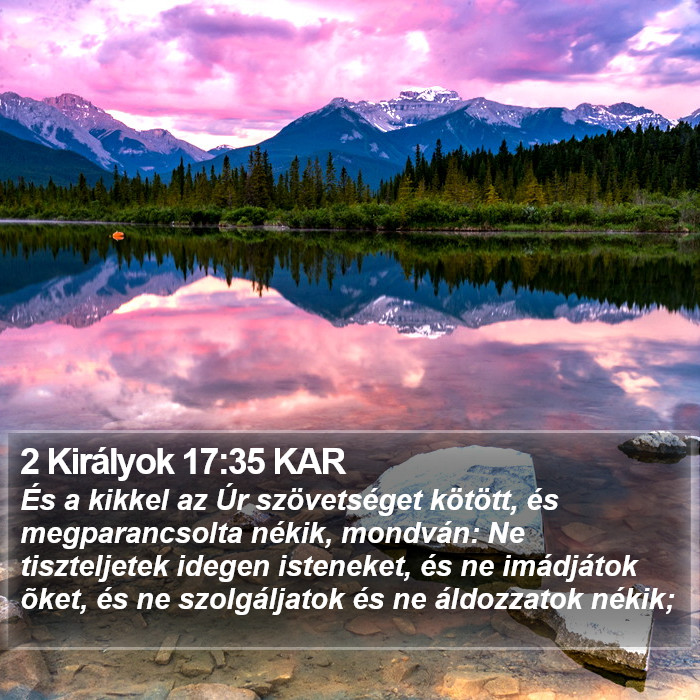 2 Királyok 17:35 KAR Bible Study