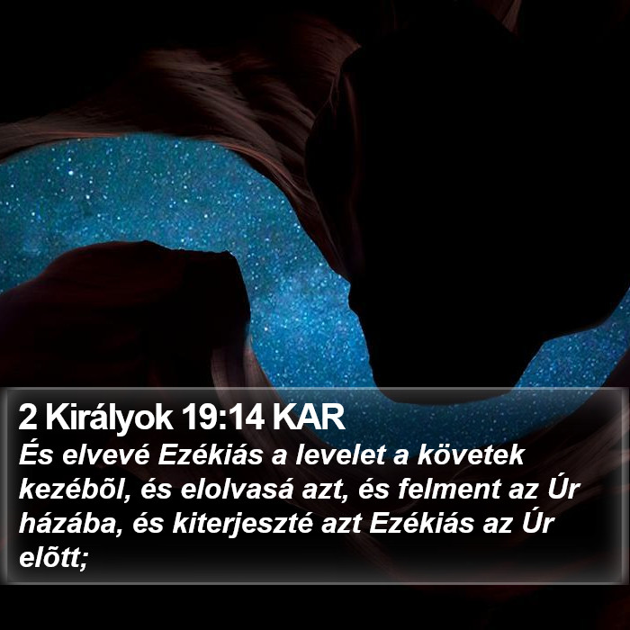 2 Királyok 19:14 KAR Bible Study