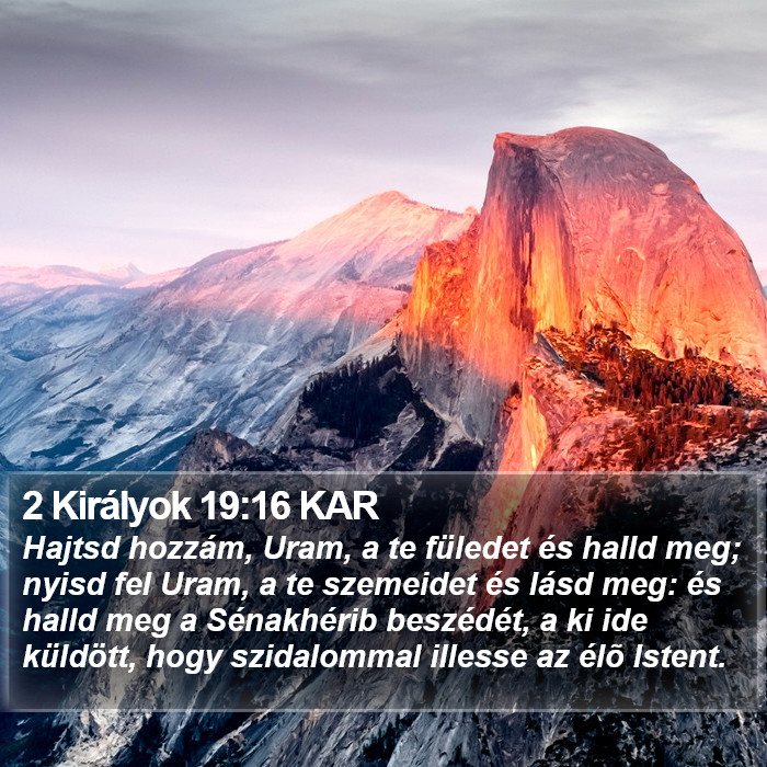 2 Királyok 19:16 KAR Bible Study