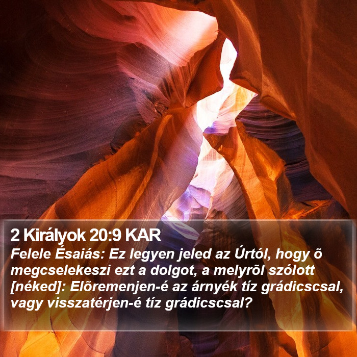 2 Királyok 20:9 KAR Bible Study
