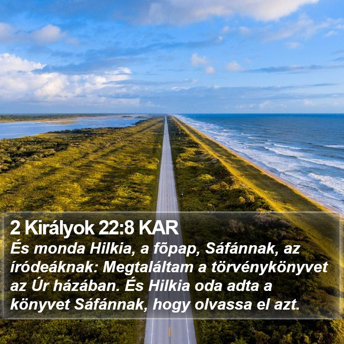 2 Királyok 22:8 KAR Bible Study