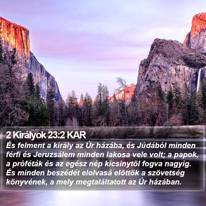 2 Királyok 23:2 KAR Bible Study