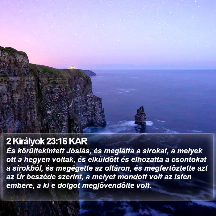 2 Királyok 23:16 KAR Bible Study