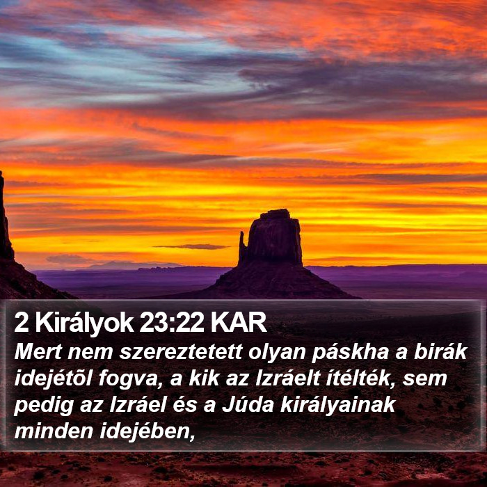 2 Királyok 23:22 KAR Bible Study
