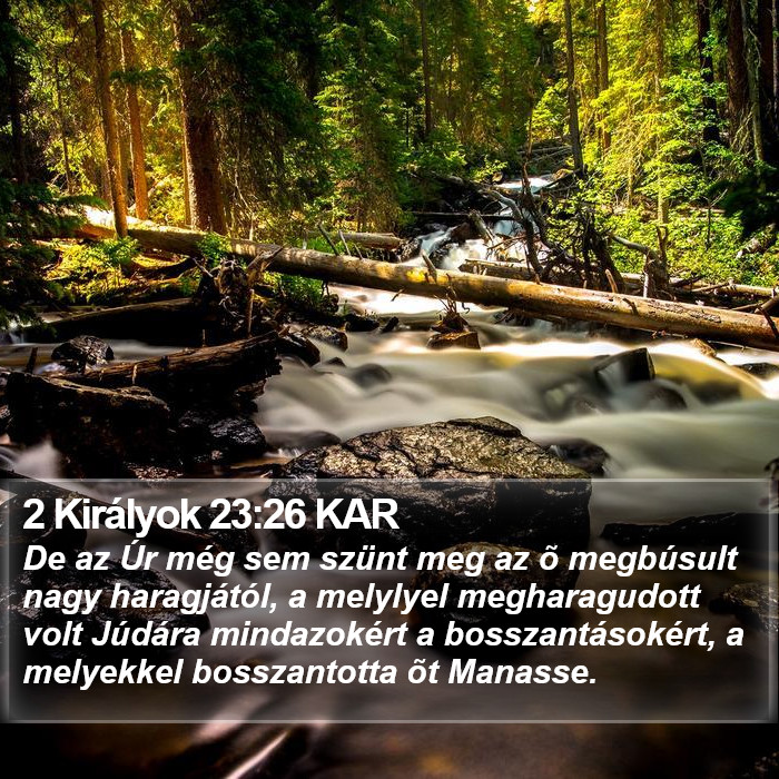 2 Királyok 23:26 KAR Bible Study