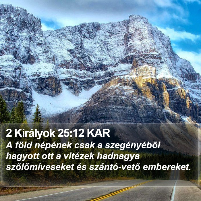 2 Királyok 25:12 KAR Bible Study