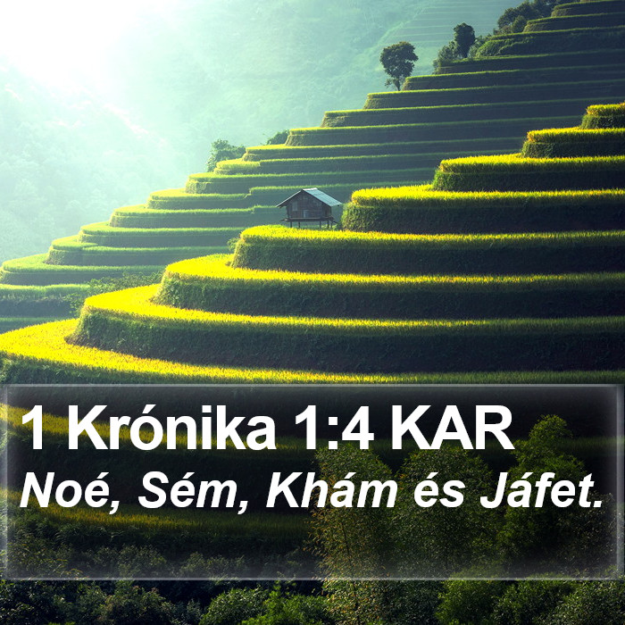 1 Krónika 1:4 KAR Bible Study