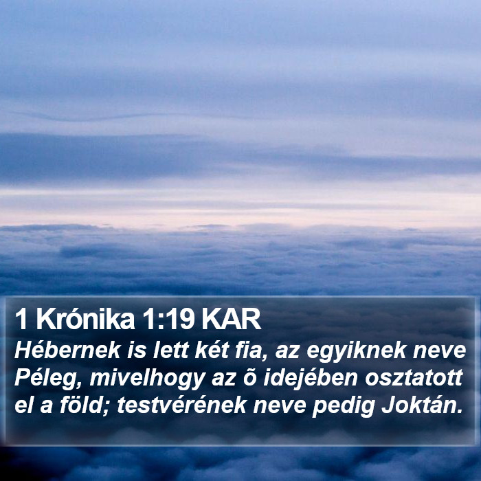 1 Krónika 1:19 KAR Bible Study