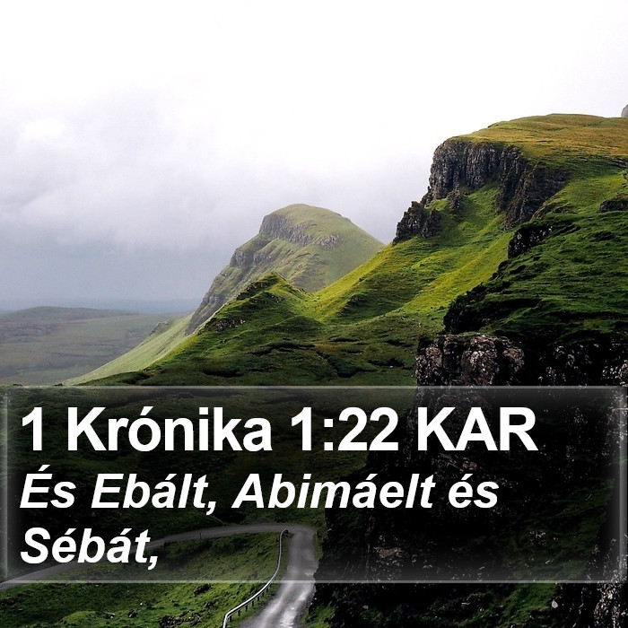 1 Krónika 1:22 KAR Bible Study