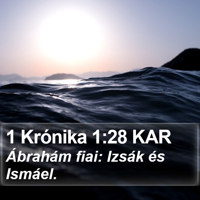 1 Krónika 1:28 KAR Bible Study