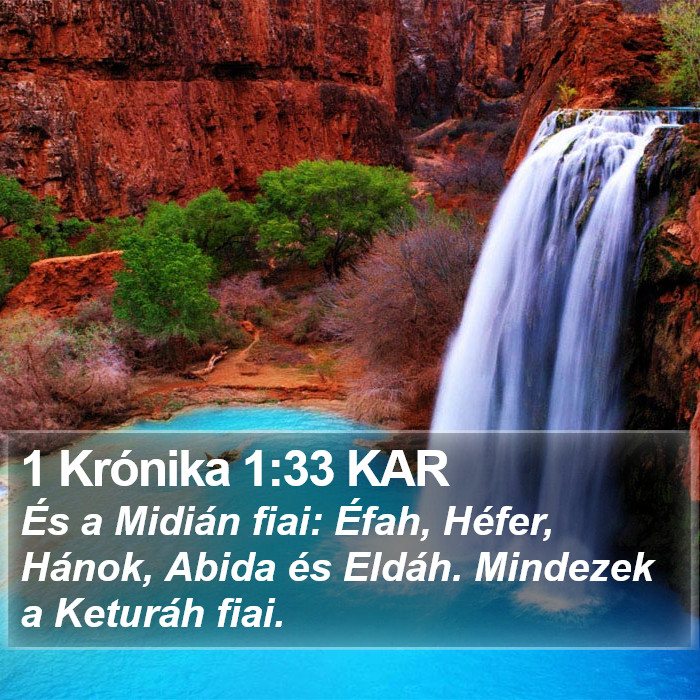 1 Krónika 1:33 KAR Bible Study