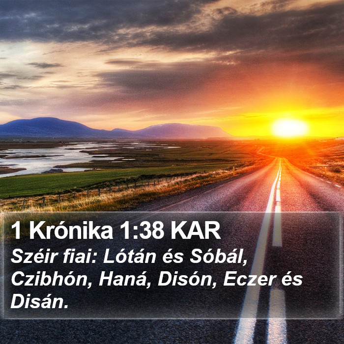 1 Krónika 1:38 KAR Bible Study