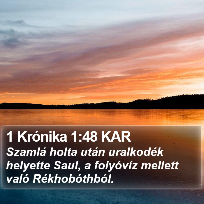 1 Krónika 1:48 KAR Bible Study