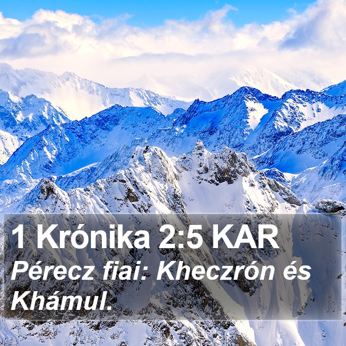 1 Krónika 2:5 KAR Bible Study