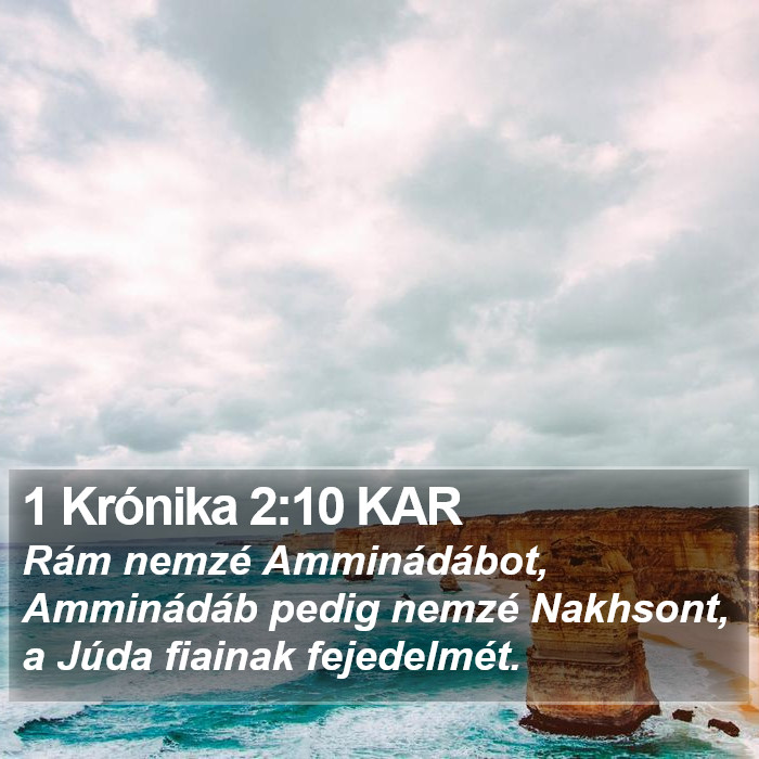 1 Krónika 2:10 KAR Bible Study