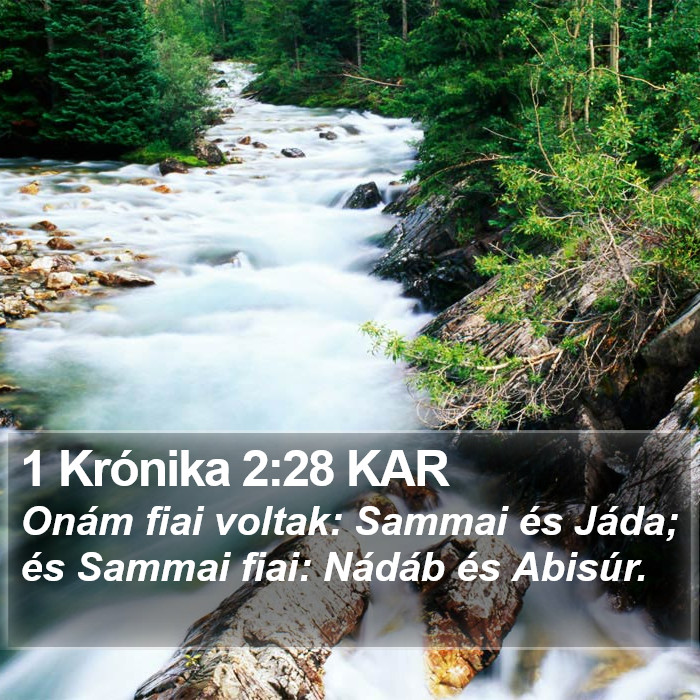 1 Krónika 2:28 KAR Bible Study