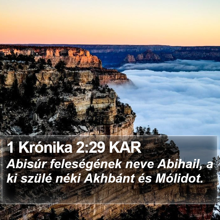 1 Krónika 2:29 KAR Bible Study