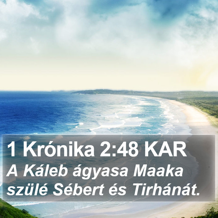 1 Krónika 2:48 KAR Bible Study