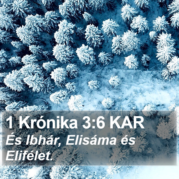 1 Krónika 3:6 KAR Bible Study