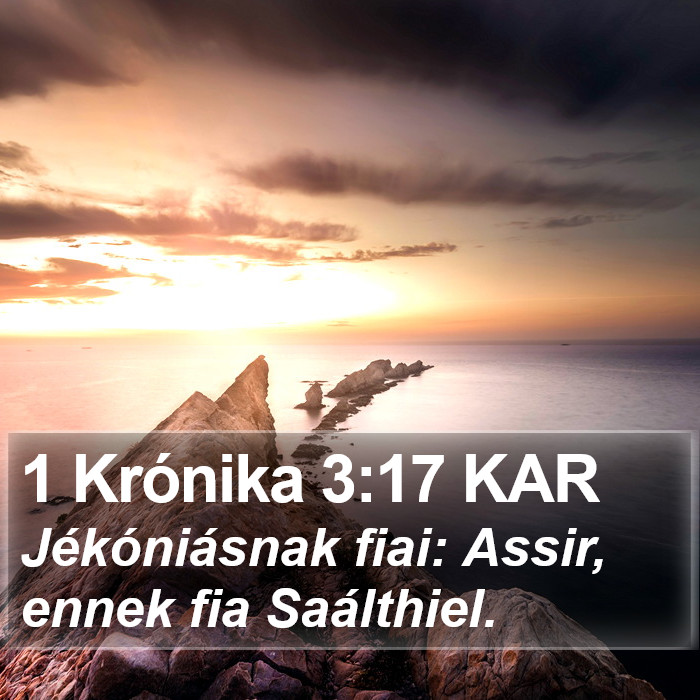 1 Krónika 3:17 KAR Bible Study