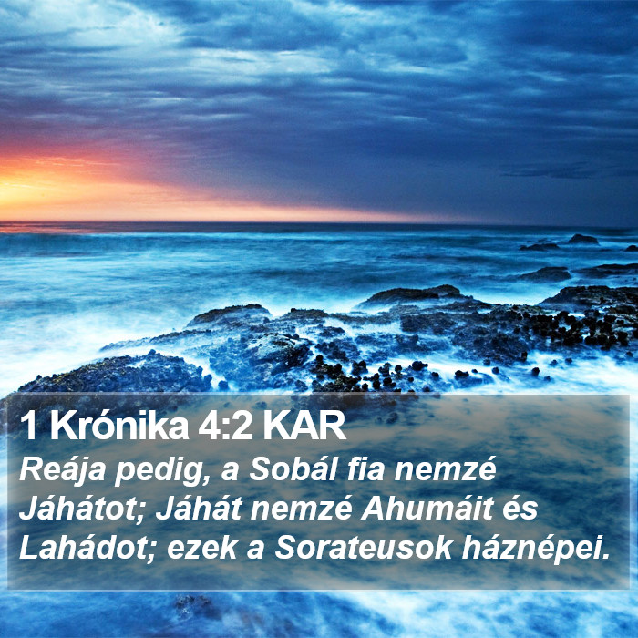 1 Krónika 4:2 KAR Bible Study