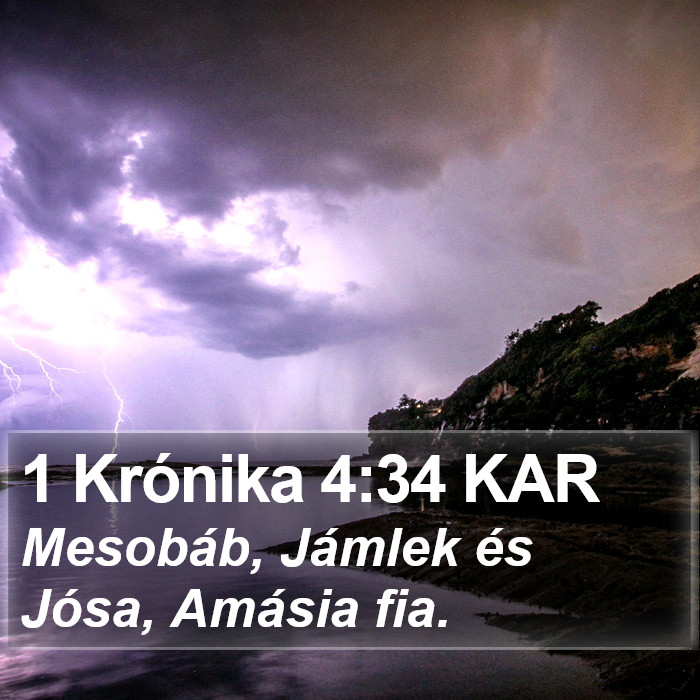 1 Krónika 4:34 KAR Bible Study