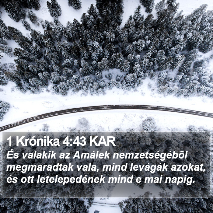 1 Krónika 4:43 KAR Bible Study