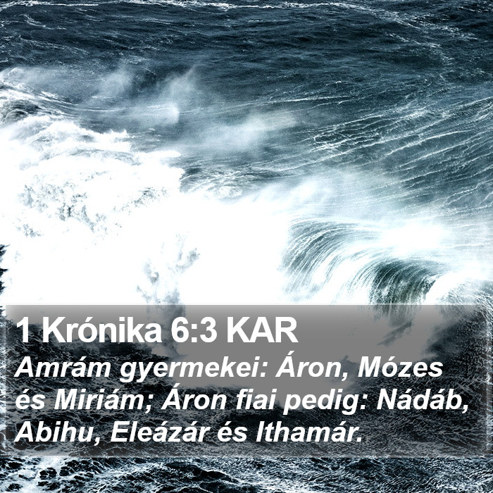 1 Krónika 6:3 KAR Bible Study