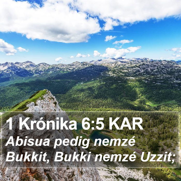 1 Krónika 6:5 KAR Bible Study