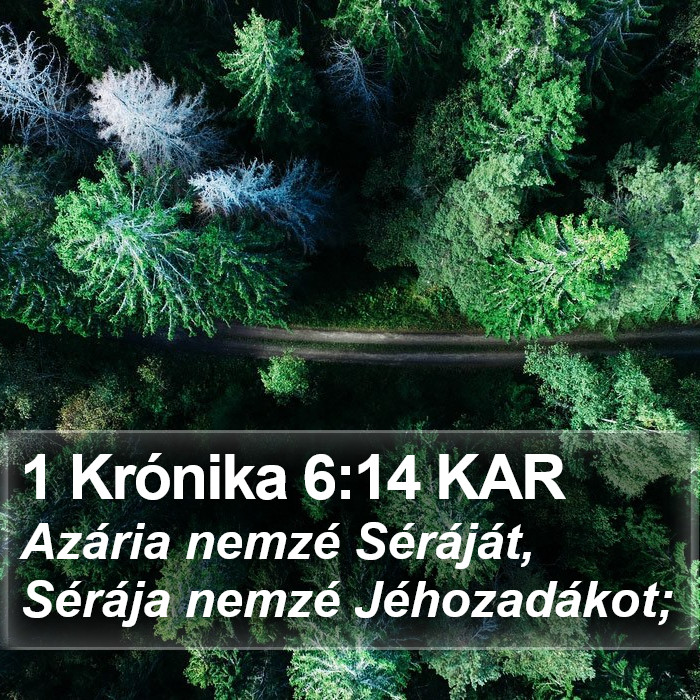 1 Krónika 6:14 KAR Bible Study