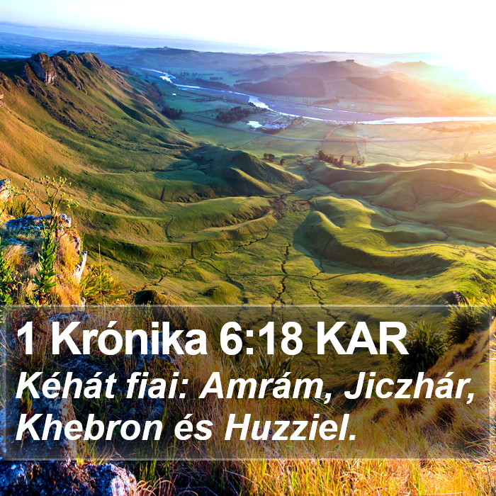 1 Krónika 6:18 KAR Bible Study