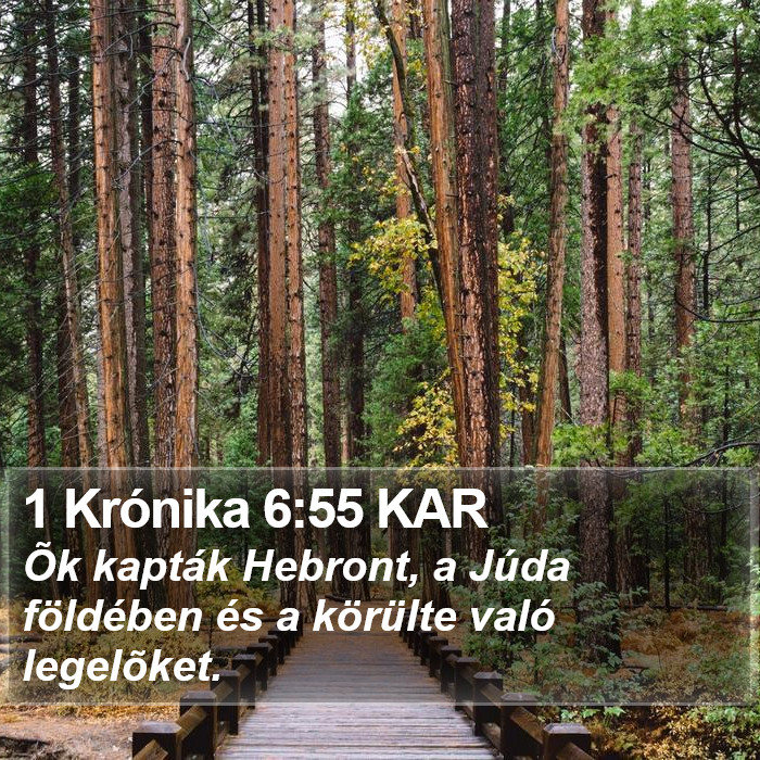 1 Krónika 6:55 KAR Bible Study