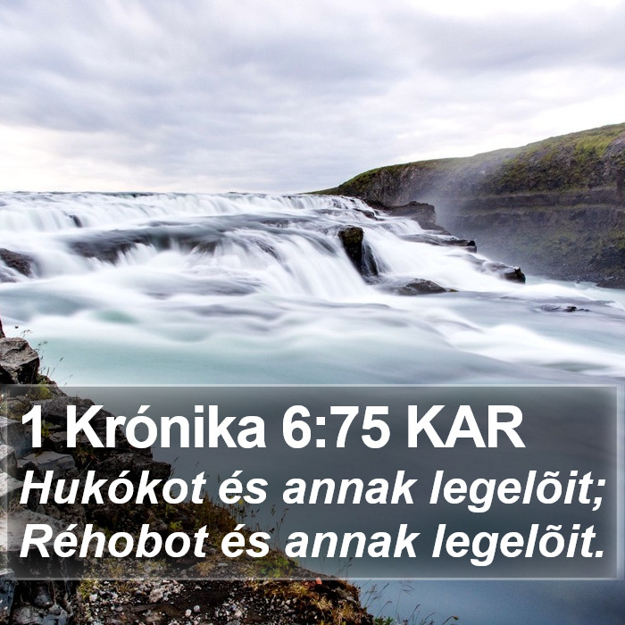 1 Krónika 6:75 KAR Bible Study