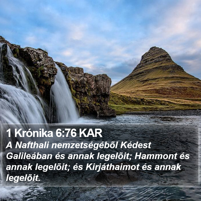 1 Krónika 6:76 KAR Bible Study