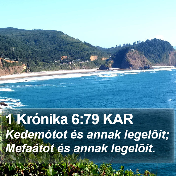 1 Krónika 6:79 KAR Bible Study