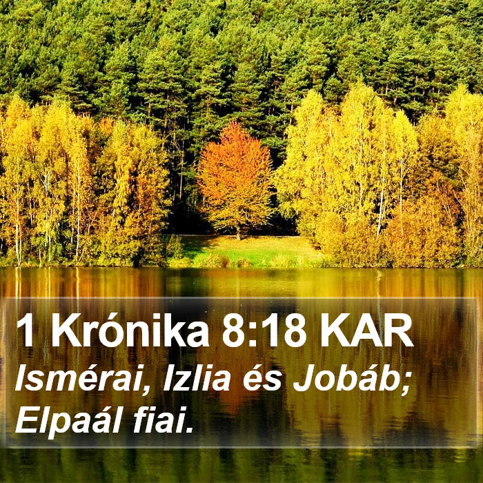 1 Krónika 8:18 KAR Bible Study