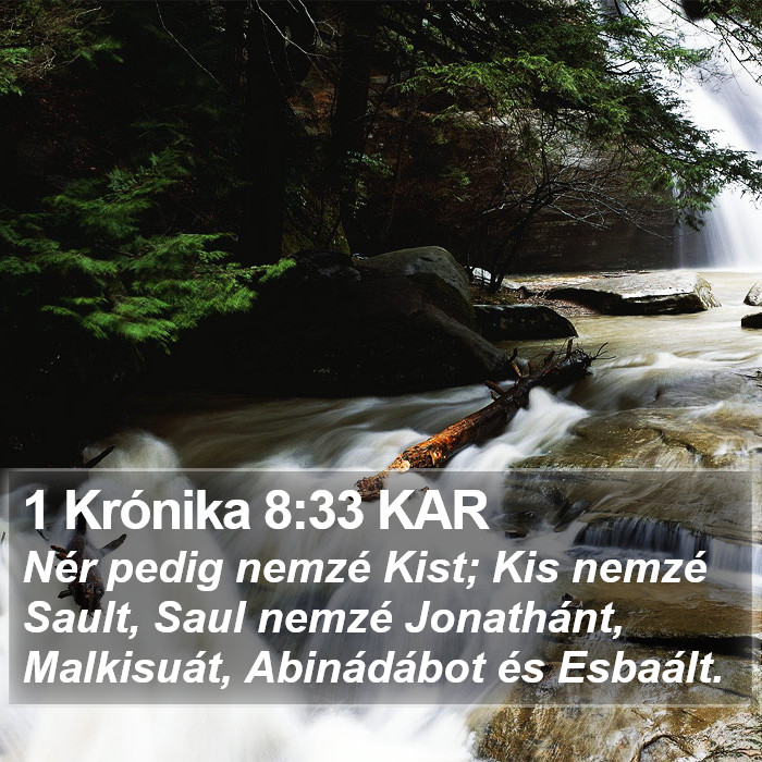 1 Krónika 8:33 KAR Bible Study