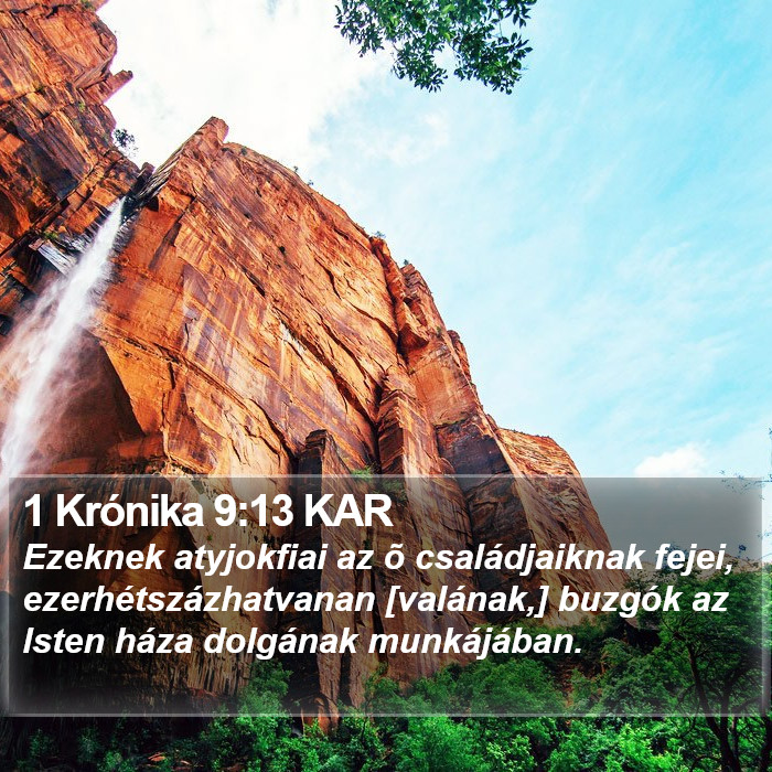 1 Krónika 9:13 KAR Bible Study